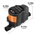 DC24V 120W miniveepumba v&otilde;imenduspump harjadeta veepumba automaatne r&otilde;huregulaator IP56 majapidamises kasutatava veesoojendi v&otilde;imendus