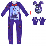 Laste Fnaf &otilde;uduskaru kombinesoon maski komplekt poistele t&uuml;drukutele j&otilde;uludeks Halloweeni cosplay kost&uuml;&uuml;m 150cm