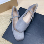 Moodsad naiste lamedad kingad 2025 Ruudukujuline nina Madal dekoltee Suede Uued Mary Jane kingad Suurused Naiste kingad 42 43 44 Zapatos 35 hall v&auml;rv