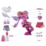 Lol Armunud Lux Cosplay Kost&uuml;&uuml;m Lol S&otilde;brap&auml;ev Nahk Lux Naiste Cosplay Kost&uuml;&uuml;m Halloween T&auml;iskomplekt XL