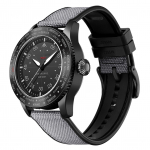 North Edge Mach Watch Pilot Watch P&auml;ikeseenergial t&ouml;&ouml;tav kell meestele 50M Veekindel Kronograaf &Ouml;&ouml;vaade Kestab kuni 180 must