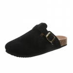 Boston Clogs Naiste Suede Mules Sandaalid Korgist Tald Kaaretoega V&auml;lis&otilde;huarmastajad Rannasandaalid 166 36 must