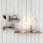 Puidus&uuml;&uuml; isekleepuv tapeet Restoran Elutuba Kodu Dekoratsioon Taustsein Renoveerimiskleebis PVC tapeet 45X500CM