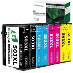 Cartouche d'Encre 503XL - SPIELSTABIL - Compatible Epson - 8 Packs - Rendement 550 pages - Multi-couleurs
