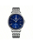 ORIENT Watchfully automaatne mehaaniline kell meeste &auml;rikell sinine sihver terasest rihm-mehaaniline meeste kell RA-AC0J03L10B