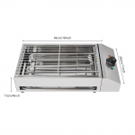 110V suitsuvaba siseruumi grill, 1800W kaubanduslik elektripanniga siseruumi BBQ grill, roostevabast terasest h&otilde;be