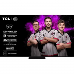 T&eacute;l&eacute;viseur 4K QD-Mini LED - TCL - 55 pouces - Smart TV - HDR - Dolby Atmos