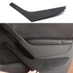 Interior Door Pull Handle Armrest Cover Panel Trim Black Silver Carbon fiber For Volkswagen VW Golf 6 GTI MK6 Black-Right