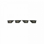 Roostevaba teras s&uuml;sinik/must Volkswagen VW Golf 8 MK8 2022 tarvikud Auto sisemine uksekausi kleebis trimmikate must