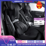 Car Booster Seat Cushion Driving Headrest lumbar Support Memory Foam Car Neck Pillow Waist Seat Pad Height Car Headrest 15eS