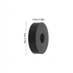 50 tk Kummist O-t&uuml;&uuml;pi seibid 20 mm v&auml;limine l&auml;bim&otilde;&otilde;t 6 mm sisemine l&auml;bim&otilde;&otilde;t 5 mm paksus Must Vibratsioonisummutav Isolatsioonikinnitus Masinatele Seadmed Anti