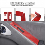 Carbon fiber Window Lift Switch Button Trim Sticker For Nissan Frontier 2005-21