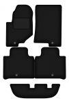 Dywaniki samochodowe welurowe czarne do: SsangYoung Rexton IV SUV 7 os&oacute;b (2017-)
