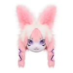 Kunstkarvad Loomapea Mask Karvane Fursuit Pehme J&auml;nese Mask Peakate Halloweeni Peo Cosplay Kost&uuml;&uuml;mi Tarvikud Kingitus