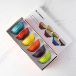 Prantsuse jahedad v&auml;rvid Le Creuset keraamiline kodune kauss riisikauss vikerkaarev&auml;rviline kausikomplekt glasuurialune v&auml;rv k&otilde;rge v&auml;&auml;rtusega lauan&otilde;ud As shown in the picture gray
