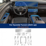 HYUNDAI TUCSON 2025-UP jaoks Kriimustusvastane Auto Interj&ouml;&ouml;ri Keskkonsool Meediapaneel Navigatsioon TPU Kaitsekile Kleebis left hand drive