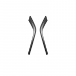 Car Front Bumper Air Vent Trim Spoiler For BMW 5 Series G60 G61 i5 M Sport 2024+ Canards Blade Side Splitter Stickers Cover Carbon Fibre Look