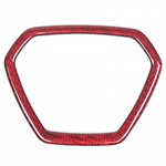 Real carbon fiber Car Steering Wheel Frame Cover Trim For Lamborghini URUS 2018  Car interio Accessories Red Carbon Fiber
