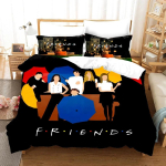 3 tk F-Friends TV-filmi voodipesukomplekt Tekikatted Padjap&uuml;&uuml;rid &Uuml;he-, Kahekohaline, Twin, T&auml;ism&otilde;&otilde;dus, Queen, King Suurused Magamistoa Dekooriks Duvet Cover Set&EU Twin(135x200cm)
