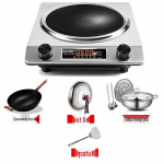 Rahvusvaheline 3500W induktsioonpliit, 110V, EL/&Uuml;hendkuningriigi/USA standardid, kaubanduslik lame ja n&otilde;gus disain