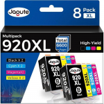 Cartouches d'encre compatibles - SVATV - 920XL - Lot de 8 - Noir, Cyan, Magenta, Jaune - Rendement &eacute;lev&eacute;
