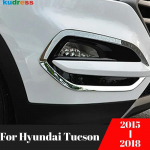 Auto esitulede udutulede lambi katte liist Hyundai Tucson 2015 2016 2017 2018 jaoks Kroomitud esitulede udutulede raami liistud V&auml;lisdetailid