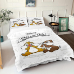 Chip & Dale Magamistoa voodipesukomplekt tekikott J&otilde;ulukingitused Mugavus Multikas Padjap&uuml;&uuml;ri ja padjaga lastele sobiv ja t&auml;iskasvanutele EU Single(135*200cm)3pcs