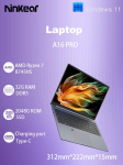 S&uuml;learvuti Ninkear A16 PRO 16,0'' 32 GB + 2 TB SSD AMD Ryzen&trade;7 8745HS 2560x1600 120 Hz v&auml;rskendussagedus hall