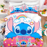 Laste koomiksianime tr&uuml;kitud tekikate erinevate stiilide ja mustritega Voodipesu &Uuml;heinimesevoodi Laste kingitus 3-osaline komplekt lukuga EU Single(135*200cm)3pcs