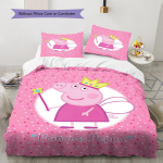 Roosa sea multikakujutisega voodipesu tekkikomplekt Tekikate padjap&uuml;&uuml;r Kodu kaunistus Kingitus (1 * tekikott + 2 * padjap&uuml;&uuml;ri, ilma s&uuml;damikuta) 200x200cm