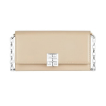 Givenchy 4G Kett H&otilde;bedane Pandla Logoga Reljeefne Nahast Sidurrahakott &Otilde;lakott Risti-keha Kott Naiste kotid Hall-Pruun BB60J7B15S-292 Basic Set (Bag+Dust Bag)