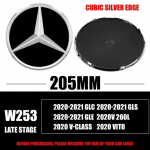 3D 185MM 205MM Esiv&otilde;re T&auml;helogo Embleem M&auml;rk Autotarvikud Mercedes-Benz C/B/E Klassi W206 W253 W213 GLC GLE V Klassi jaoks