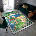 1 tk Armas P-Pokemon Snorlax Kaardid Muster Vaibad elutuppa Magamistuppa Voodi k&otilde;rvale P&otilde;randamatt Ala vaip Kodu kaunistus Suur suurus 100cm x 120cm