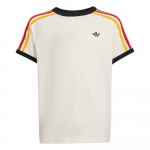 Adidas Originals 3 Triipu &Uuml;mmarguse Kaelusega Puuvillane Spordi L&uuml;hikeste Varrukatega T-s&auml;rk Laste Topid KQ8369 128