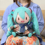 Anime Hatsune Miku FUFU Palus Padi Kawaii Palus Nukk Beebi Nukk M&auml;nguasjad Peo Laste J&otilde;ulukink T&uuml;druku M&auml;nguasi 32CM blue