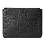 Gucci topelt G-logoga lukuga nahast k&auml;ekott, suur, must meeste k&auml;ekott 821102-AABY0-1000 Gift Set(Basic Set+Box+Shopping Bag)