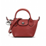 Longchamp Le Pliage Cuir Mini Risti-keha kott Naiste kotid Punakaspruun 10099757003 Basic Set (Bag+Dust Bag)