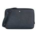 Montblanc Artisan Series Br&auml;ndi logo Klassikaline nahast fotokaamera kott &Otilde;lakott Mini Meeste kotid Tume sinine MB220337 Basic Set (Bag+Dust Bag)