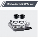 4-kolvilised h&uuml;draulilised pidurid Remondiosad Uuenduskomplekt Keraamilised kolvid T&auml;iuslik asendus Shimano 4-kolvilisele pidurisadulale M640 M810 M820 M7120 M8020