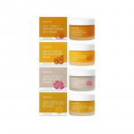 Orgaaniline k&uuml;psete naiste nahahoolduskomplekt - Rose Revive n&auml;okoorija, vananemisvastane ja intensiivse s&auml;ra p&auml;evapalsam, kortsudevastane &ouml;&ouml;balsam ja tumedate silmaaluste ning silmakottide R