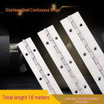 Roostevabast terasest klaverihinged kapiustele - 1, 1,2, 1,5 tolli valikud 2 inch 1.2 mm thick, 50 mm wide, 1.8 m