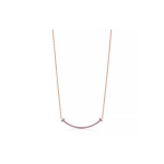 Tiffany & Co. T-sarja Naeruga Inkrusteeritud Kaunistus Kaelakee Naistele Kaelakee Roosa Kuld 71120562 Box