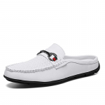 Suvised meeste vabaajajalatsid Loaferid Mood Slip On Ehtsast nahast poolpapud meestele Luksusbr&auml;nd Mugavad s&otilde;idujalatsid Mokassiinid 38