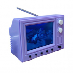 Mini-TV T&otilde;elise Video Taasesitus Mini T&ouml;&ouml;korras TV Nukkudele 1/12 M&otilde;&otilde;tkavas P&ouml;&ouml;rleva Antenniga USB-laetav Aku Miniatuurne M&ouml;&ouml;bel M&auml;nguasi Kingitus