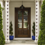 Vihmaveetorud, Renni allavoolutoru suunaja V&auml;litingimustes Metall Vask Ruuduline Vihmavee Pikendused, 12 Tassi pruun