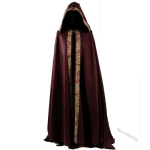 Moodne Uus Kapuutsiga Pikk Keebi-Mantel Retro Halloweeni Kleit Lava Kost&uuml;&uuml;m Naiste Kleit Emane Red L black
