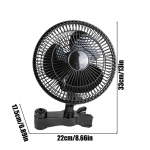 P&ouml;&ouml;rlev kasvutelkide klipsventilaator Vaikne v&otilde;nklev ventilatsioon H&uuml;dropoonika ringluseks Jahutus H&uuml;dropoonika kasvuhoonete jaoks must