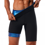 Mehed Saun Sweat L&uuml;hikesed p&uuml;ksid Hot Thermo S&auml;&auml;rised Tummy Control Shorts J&otilde;usaali Fitness Treeningp&uuml;ksid Kujundusr&otilde;ivad Sauna&uuml;likond Body Shaper Salendav Aluspesu 2XL/3XL must/sinine