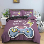 Teismelised Videom&auml;ngud Tekikate Tekikate King M&auml;ngupuldiga Kontrolleriga Voodipesukomplekt Noorte M&auml;nguvoodipesu Komplekt 3D Pol&uuml;ester Tekikate T&ouml;&ouml;riist 70x133cm 2pcs