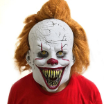 Uus klounimask Halloweeni jaoks, Naljakad karnevalipeo rekvisiidid, Lateksmask Horror Returns in Stock